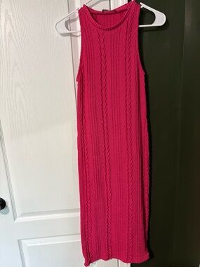 Small Hot Pink Zara Sweater Dress